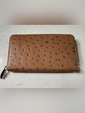 Luxury Furla Ostrich Leather Wallet